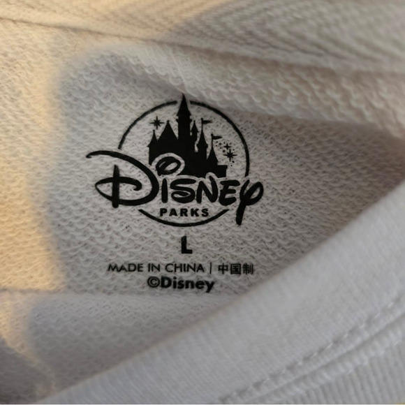 Disney Parks Duck Tales Scrooge McDuck Womens Long Sleeve SZ L Money Sign Rare - Picture 2 of 3